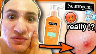 I tried Neutrogena VISIBLY CLEAR Spot Proofing Face Wash for ONE WEEK [upl. by Yralam714]