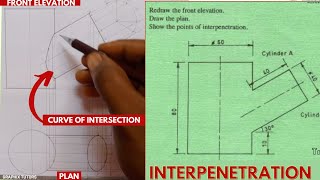 INTERPRETATION Interpenetration in technical drawing [upl. by Sane326]