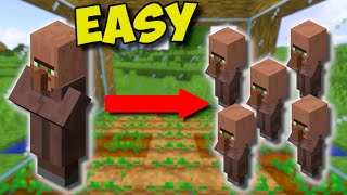 117 EASIEST Way To BREED VILLAGERS In Minecraft  Simple Villager Breeder [upl. by Chaker]