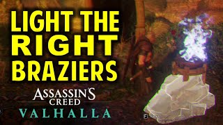 Light the Right Braziers  Grantebridgescire Hallucination Challenge  Fly Agaric  AC Valhalla [upl. by Griffin]