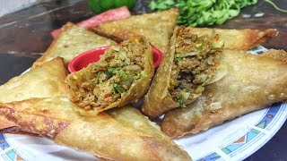 BEEF SAMOSA  Crispy Samosa for Ramzan  Nazs Kitchen [upl. by Philander]