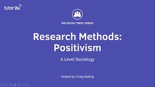 Research Methods Positivism Sociology Theory amp Methods [upl. by Kingsly927]