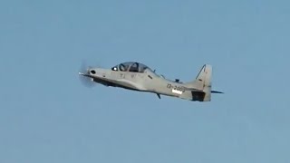 Embraer A29 Super Tucano Flyover [upl. by Rexana820]