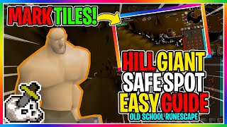 OSRS  F2P   How To Safe Spot Hill Giants In Edgeville Dungeon   EVERYTHING YOU NEED TO KNOW [upl. by Tewfik]