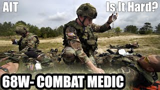 68W  Army Combat Medic  AIT Day in the life is it hard [upl. by Jaehne870]