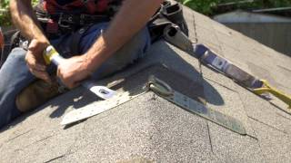 How To Install a temporary roof anchor [upl. by Anawd]