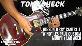 TONE CHECK Gibson Jerry Cantrell Wino Les Paul Custom Demo  No Talking [upl. by Hamel]