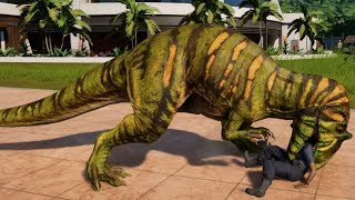 Jurassic World Evolution  Metriacanthosaurus amp Majungasaurus Breakout amp Fight 1080p 60FPS [upl. by Ahsead]