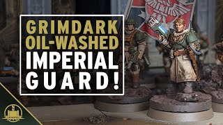 Painting a Warhammer 40K Astra Militarum Combat Patrol [upl. by Irodim422]