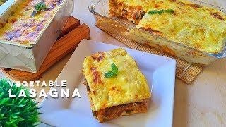 Vegetable Lasagna Recipe  Tasty Veggie Lasagna Recipe [upl. by Euqinom]