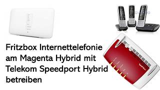 Fritzbox Telefonie IPTelefonie hinter Speedport Hybrid betreiben [upl. by Issej]