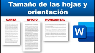 COMO CAMBIAR EL TAMAÑO DE LA PÁGINA Y LA ORIENTACIÓN [upl. by Clarabelle451]