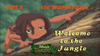 Disneys Tarzan PS1 100 Walkthrough  Part 2  Level 1 Welcome to the Jungle Hard [upl. by Anitram]