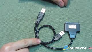 USB 20 to Sata Converter Adapter Cable [upl. by Guenna531]