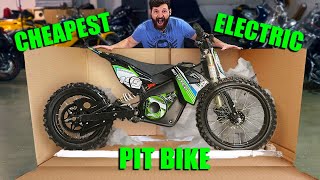 I BOUGHT the CHEAPEST ELECTRIC Pit Bike on the Internet [upl. by Sullecram968]