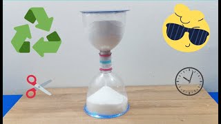 hacer un RELOJ DE SAL con botellas de plastico recicladas [upl. by Aidnyc]