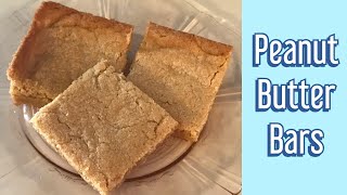 Quick amp Easy Peanut Butter Bars  Simple and Delicious [upl. by Eillac]