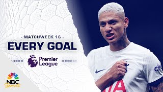 Every Premier League goal from Matchweek 16 202324  NBC Sports [upl. by Anifur153]