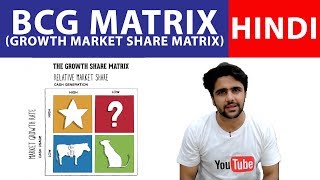 BCG Matrix Growth Market Share Matrix  Hindi [upl. by Aleunamme]