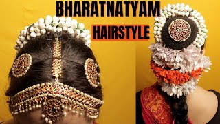 Bharatnatyam Hairstyle BRAID  QUICK FIX [upl. by Nitnerb]