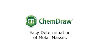 Chemdraw Formulas and Molar Masses [upl. by Yralih]