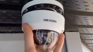 HIKVISION Dome PoE IP Security Camera Installation Guide [upl. by Solotsopa]