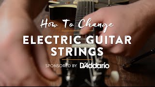 How To Change Electric Guitar Strings [upl. by Irdua148]