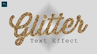 GLITTER TEXT EFFECT  PHOTOSHOP EFFECTS  PHOTOSHOP TUTORIAL [upl. by Gader]