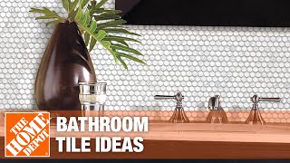 Bathroom Tile Ideas  The Home Depot [upl. by Sirej223]