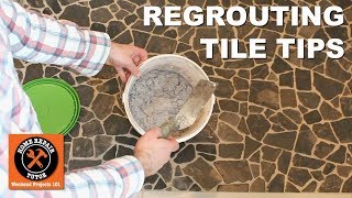 Regrout Shower Floor Tile Quick Tips [upl. by Ahsrop]