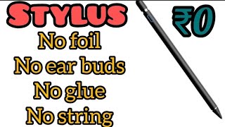 Diy stylus Make stylus at homeno foilno glue [upl. by Imuyam]