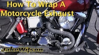 How To Wrap A Motorcycle Exhaust [upl. by Roselani]