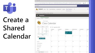 How to create a shared calendar in Microsoft Teams [upl. by Yrehcaz]