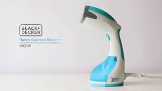 BLACKDECKER® Middle East  Handy Garment Steamer  HST1200 [upl. by Yelrah489]