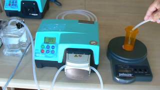 Watson Marlow 323 Peristaltic Pump Operation [upl. by Prager455]