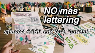 NO SOLO EXISTE EL LETTERING  apuntes bonitos sin lettering 🤠 [upl. by Genet]