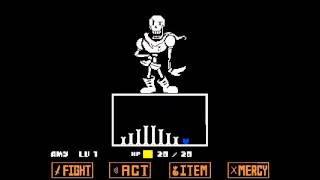 Undertale  Pacifist  Papyrus fight [upl. by Kovar]