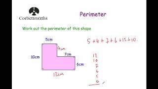 Perimeter  Corbettmaths [upl. by Ennovyhc]