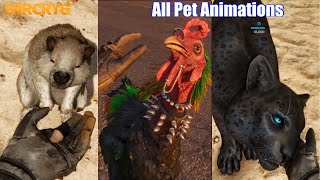 Far Cry 6  Petting all Companions amp Animals Pet Animations [upl. by Barrie]