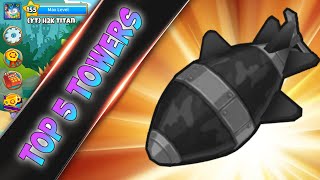 Bloons TD 6 Top 5 Towers For DDT Bloons [upl. by Ahseile]