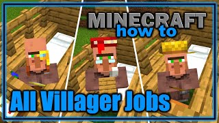 Complete Guide for Villager Jobs  Easy Minecraft Tutorial [upl. by Clementi857]