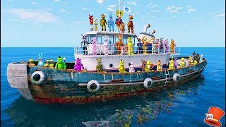 ANIMATRONICS LOST AT SEA GTA 5 Mods FNAF RedHatter [upl. by Custer]