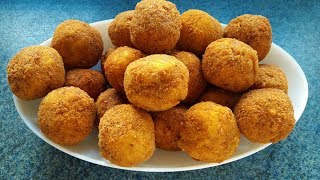 Çıtır Çıtır Patates Topları Tarifi  Potato Balls Recipe  Bizim Terek Yemek Tarifleri [upl. by Aja]