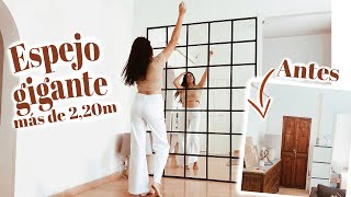 CUBRO mi PARED con un ESPEJO GIGANTE  DIY  GIANT MIRROR WALL  IKEA HACK [upl. by Cristabel975]