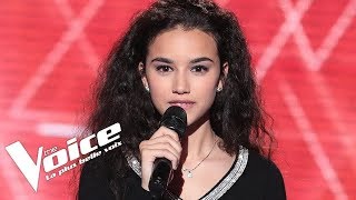 Yves Montand  Les feuilles mortes  Lilya  The Voice France 2018  Blind Audition [upl. by Ahsilla]