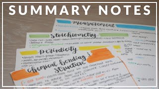 How to Make SUMMARY NOTES  2 minute study tips 6 [upl. by Queen345]