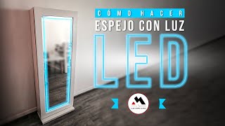 COMO HACER UN ESPEJO CON LUCES LED [upl. by Tirzah]