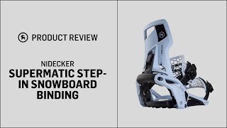 Nidecker Supermatic StepIn Snowboard Binding  GH Review [upl. by Juieta536]