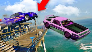 HE FLEW OFF THE PIER DELUXO TROLLING  GTA 5 THUG LIFE 304 [upl. by Ajnot]