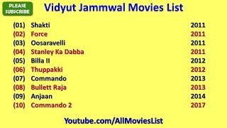 VIDYUT JAMWAL ALL MOVIES LIST 😱 [upl. by Essie287]